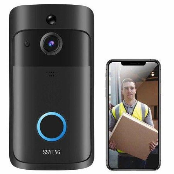 Video Doorbell Camera HD WiFi Wireless Operated Motion Detector Audio & Speaker Night Vision For IOS & Android.