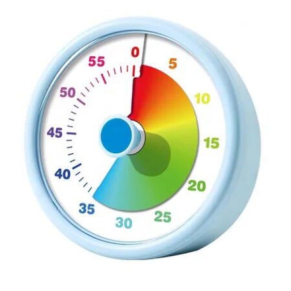 Visual Timer for Kids, 60 Minutes Countdown Timer for Classroom Kitchen Home Office Study, Pomodoro Timer Tools for Kids (Blue)