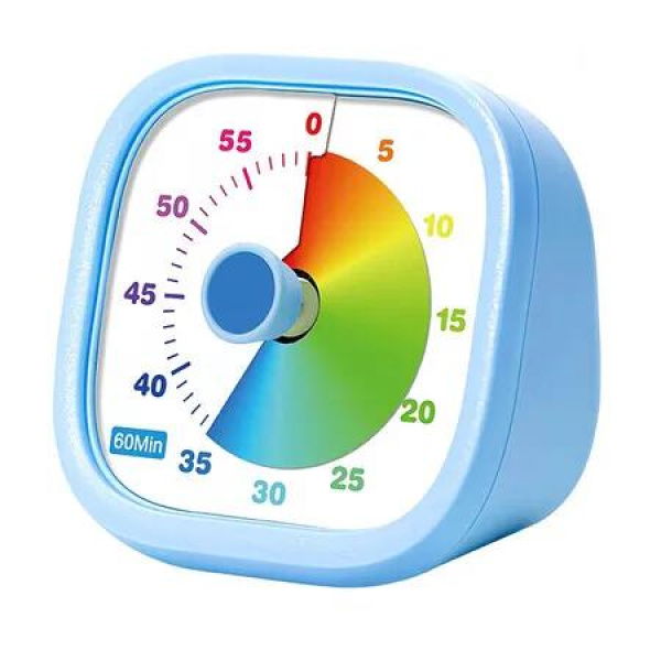 Visual Timer for Kids, 60 Minutes Countdown Timer for Classroom Kitchen Home Office Study, Timer Tools for Kids (Blue)