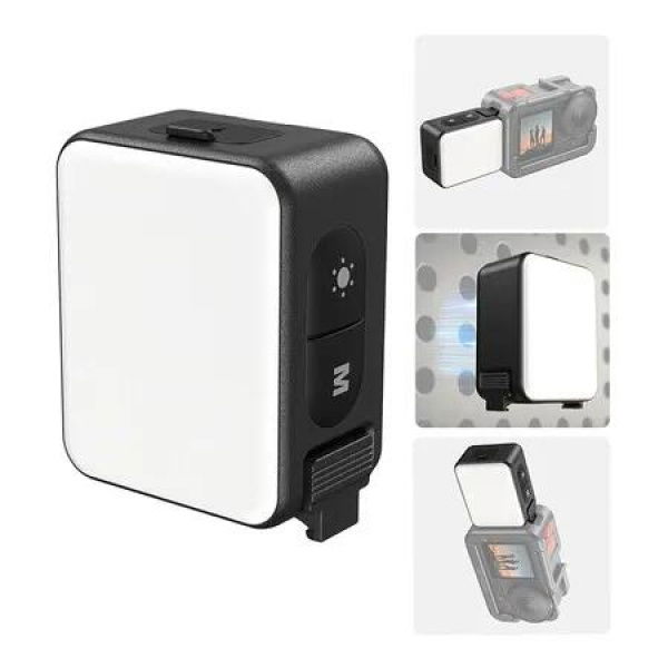 Vlogging Light Mini LED Action Camera Video Light Magnetic Photography Fill Lighting for DJI Osmo Action 6 Action 5 Pro 4/3 Camera Cage Accessories