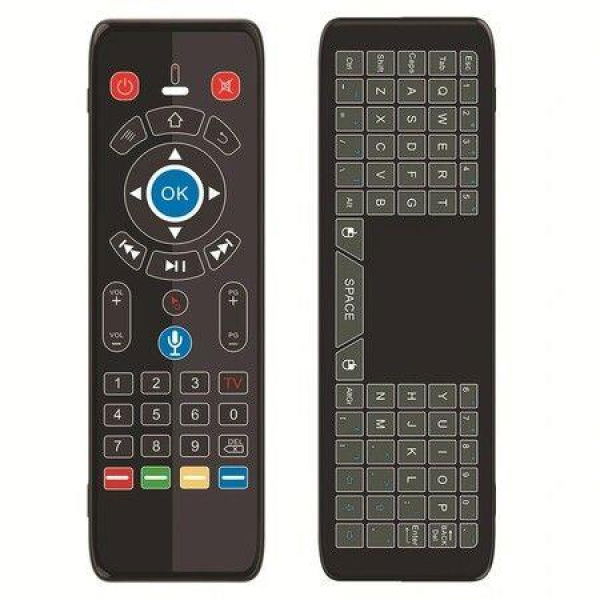 Voice Remote Control IR Learning Mini Keyboard Touchpad Air Mouse Airmouse For PC Smart TV