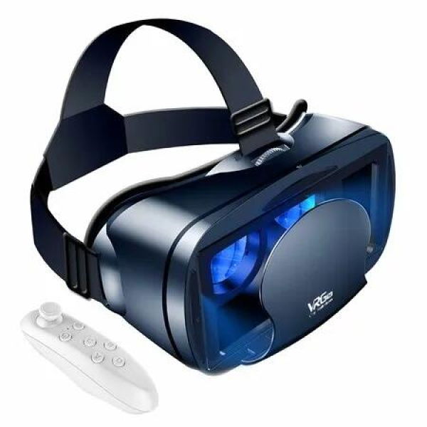 VR Headset for iPhone Android,Adjustable Virtual Reality Anti-Blue Light 3D VR Glasses Headset Helmets,Compatible 5.0-7.0 inch Phones with Controller