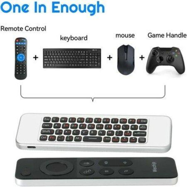 W3 Air Mouse 4-in-1 W3 Voice Remote 2.4G Wireless Remote Control For Nvidia Shield/Android TV Box/PC/Projector/HTPC/All-in-one PC.