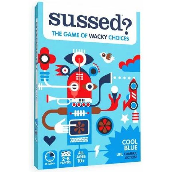 Wacky Choices Social Card Interactive Educational Entertainment Family Travel Conversation Starter Cool Blue Deck