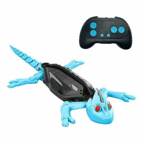 Wall Climbing Gecko,Wall Crawler Gecko,Remote Control Electric Lizard with Led Glowing Eyes,Stuff Gadgets Christmas Birthday Gifts for Kids Ages 3+