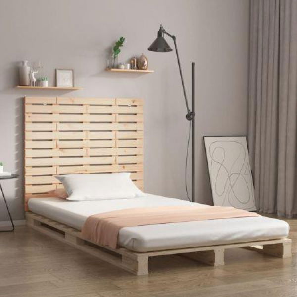 Wall Headboard 141x3x91.5 Cm Solid Wood Pine.