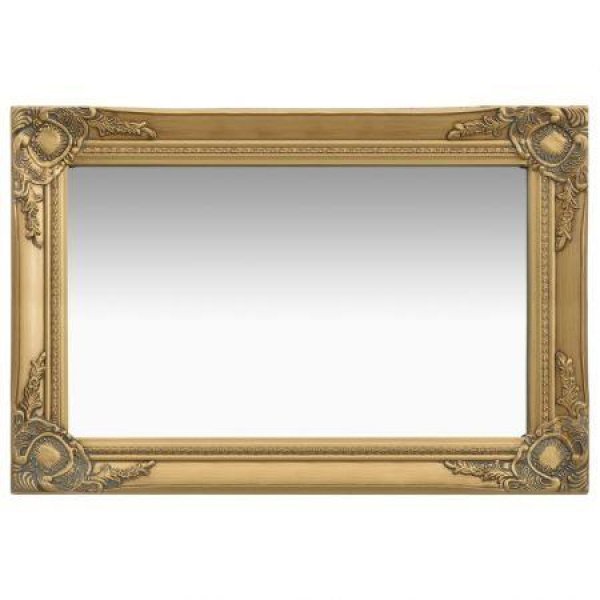 Wall Mirror Baroque Style 60x40 Cm Gold