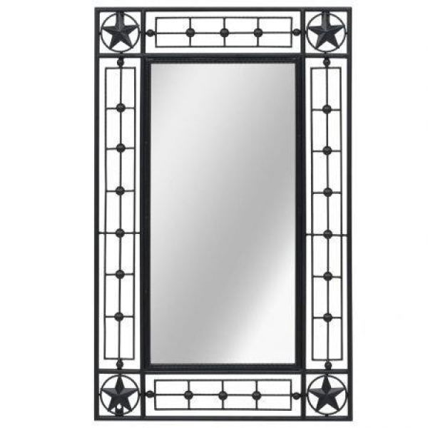 Wall Mirror Rectangular 50x80 Cm Black