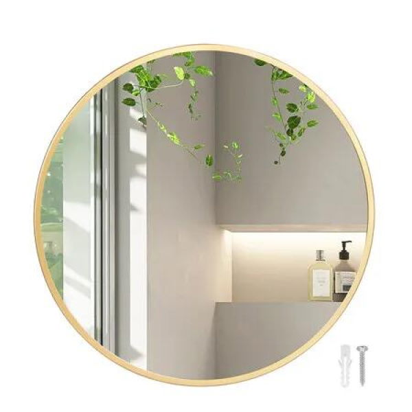 Wall Mirror Round Bathroom Decor 50cm