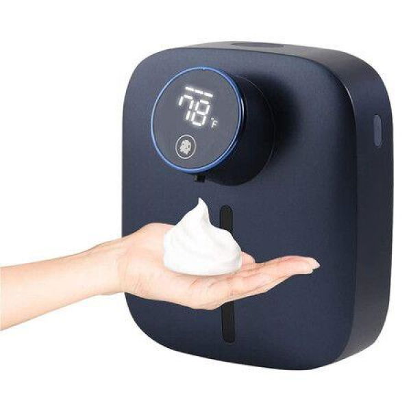 Wall Mounted Automatic Soap Dispenser Upgraded Foam Soap Dispenser With DisplayInfrared Sensor For Bathroom