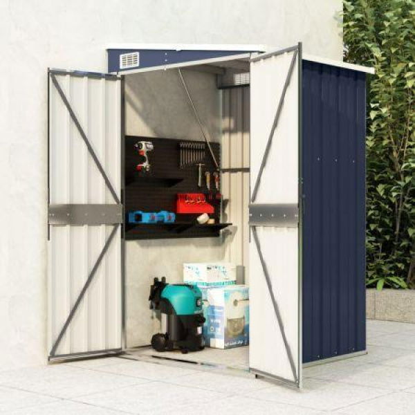 Wall-mounted Garden Shed Anthracite 118x100x178 Cm Steel