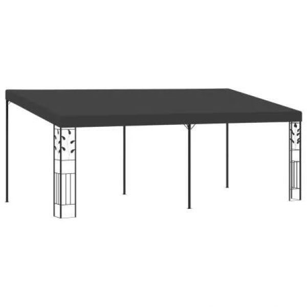 Wall-mounted Gazebo 6x3x2.5 m Anthracite