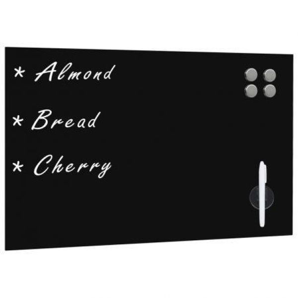 Wall Mounted Magnetic Blackboard Glass 60x40 Cm