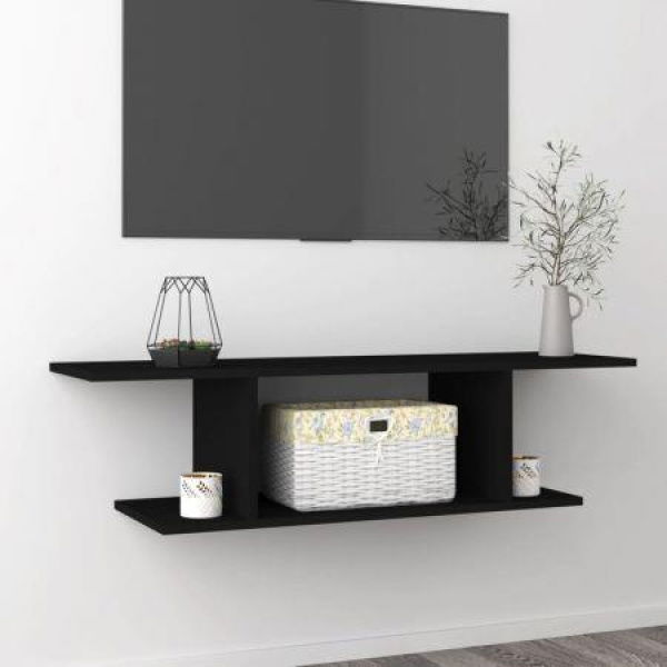 Wall-mounted TV Cabinet Black 103x30x26.5 Cm.