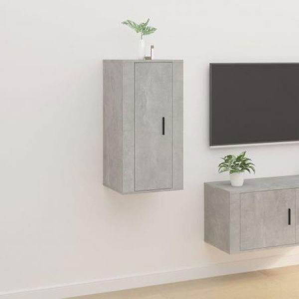 Wall-mounted TV Cabinet Concrete Grey 40x34.5x80 Cm.