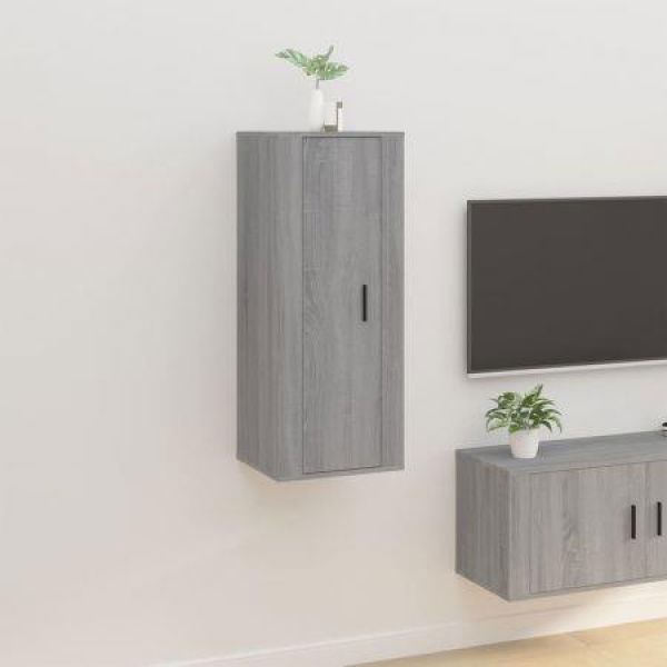 Wall-mounted TV Cabinet Grey Sonoma 40x34.5x100 Cm.