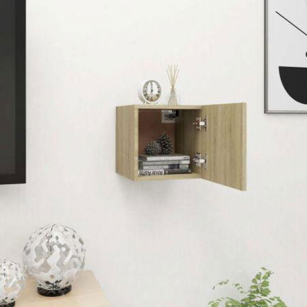 Wall-mounted TV Cabinet Sonoma Oak 30.5x30x30 Cm.