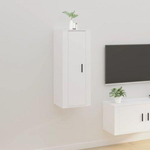 Wall-mounted TV Cabinet White 40x34.5x100 Cm.