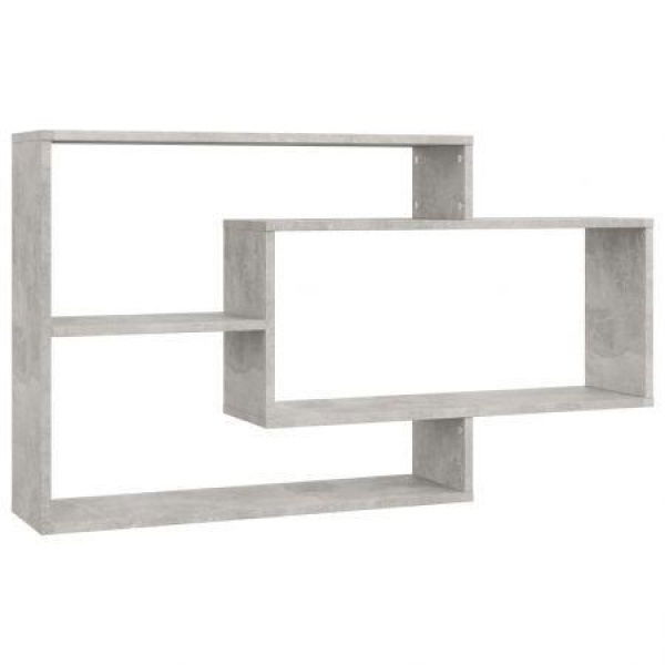 Wall Shelves Concrete Grey 104x20x58.5 Cm Chipboard.