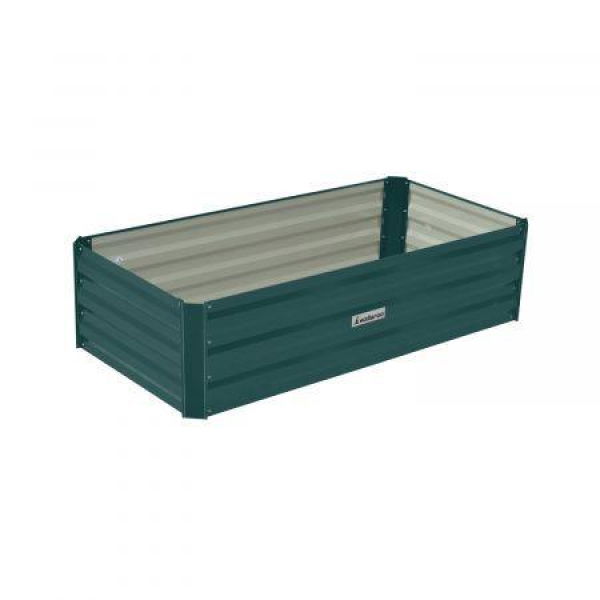 Wallaroo Garden Bed 120 X 60 X 30cm Galvanized Steel - Green