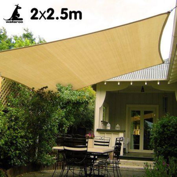 Wallaroo Rectangular Shade Sail 2.5 X 2.5m