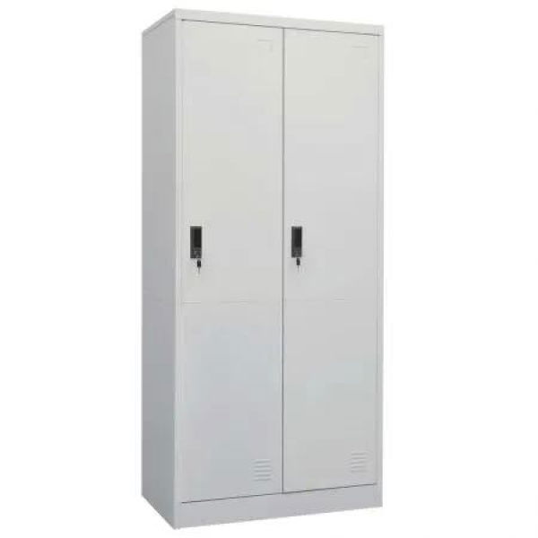 Wardrobe Light Grey 80x50x180 cm Steel