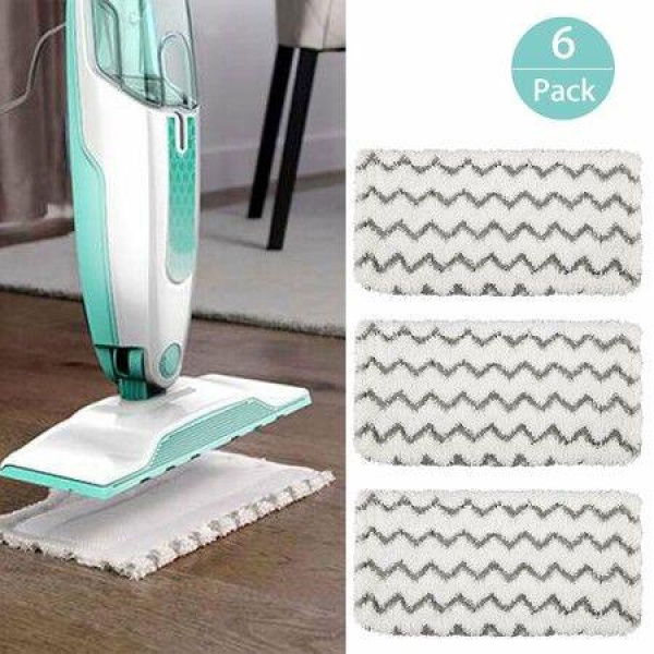 Washable Cleaning Steam Mop Pads Replacement For Shark Vacuum Cleaner S1000 S1000A S1000C S1000WM S1001C (6 Pack)