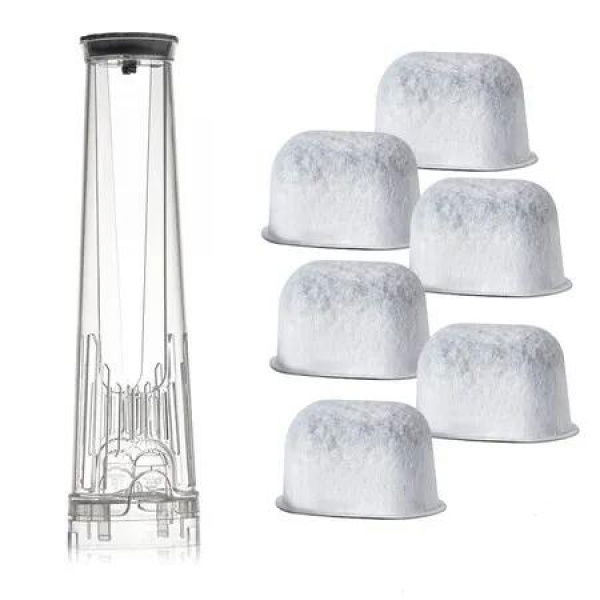Water Filter for Ninja Dual Brew Coffee Maker and Ninja Single Serve Pods Grounds, Includes Holder, 6 Pcs Charcoal Water Filters