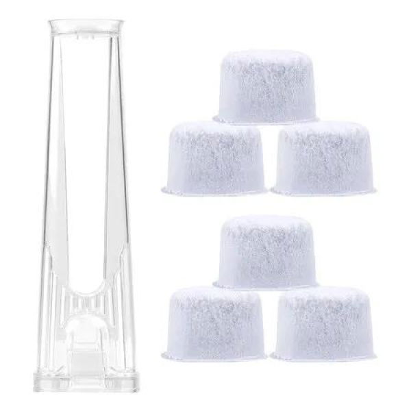 Water Filter Holder and 6 Water Filters for Keurig K-Supreme, K-Slim for Use in All Keurig Brewers with Side-Loaded Reservoir