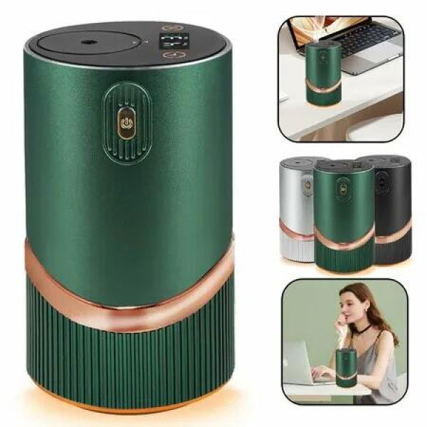 Waterless Car Essential Oil Diffuser Car Air Freshener - Scent Diffusers for Home Hotel Collection Diffuser Machine Fragrance Nebulizer(Green)