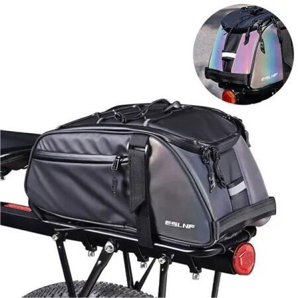 Waterproof Bicycle Rear Seat Bag: Mount on Luggage Carrier for Cycling and Travel