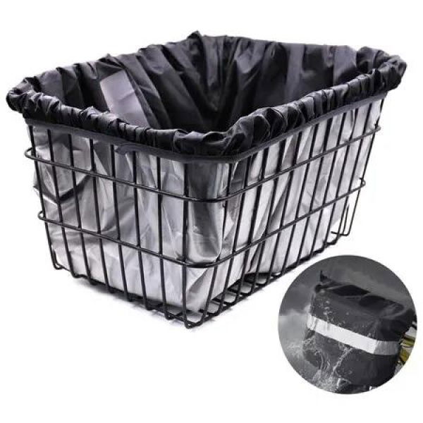 Waterproof Bike Basket Liner, Waterproof Rain Cover Fits Most Bicycle Baskets, Not Including Bike Basket