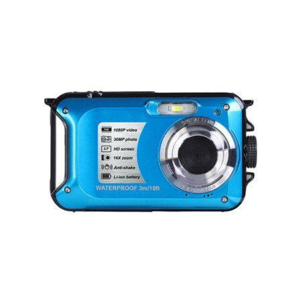 Waterproof Camera Full HD 2.7K 48 MP Underwater Camera Video Recorder With 64GB Memory Card For Snorkeling.