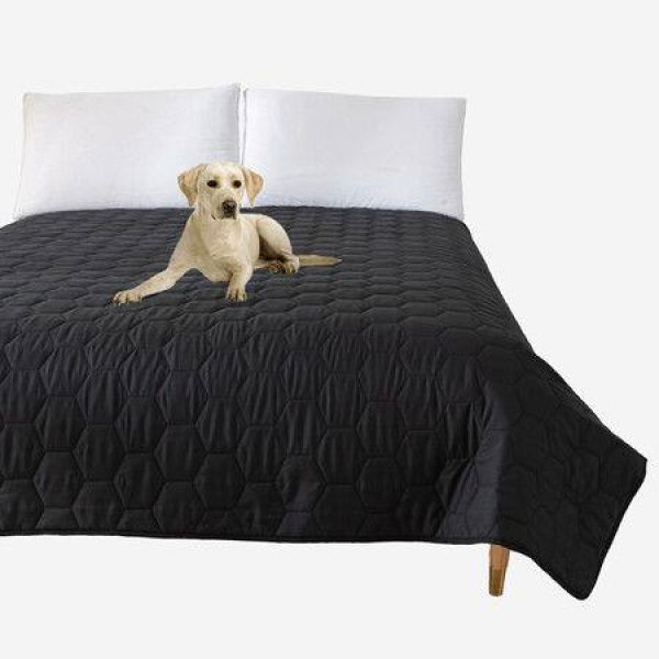 Waterproof Dog Bed Cover Reversible Anti-Scratch Pet Blanket for Bed Couch Sofa Washable 52x82 Inch