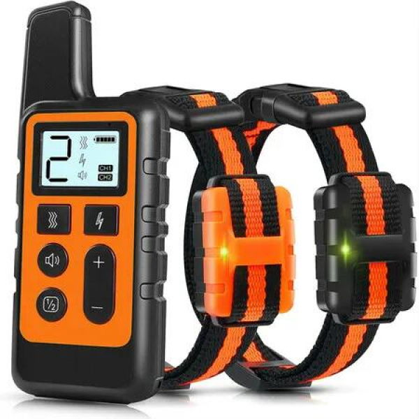 Waterproof Dog Training Shock Collar with 3 Training Modes 1640ft Remote Range for Small Medium Large Dogs Pet Control