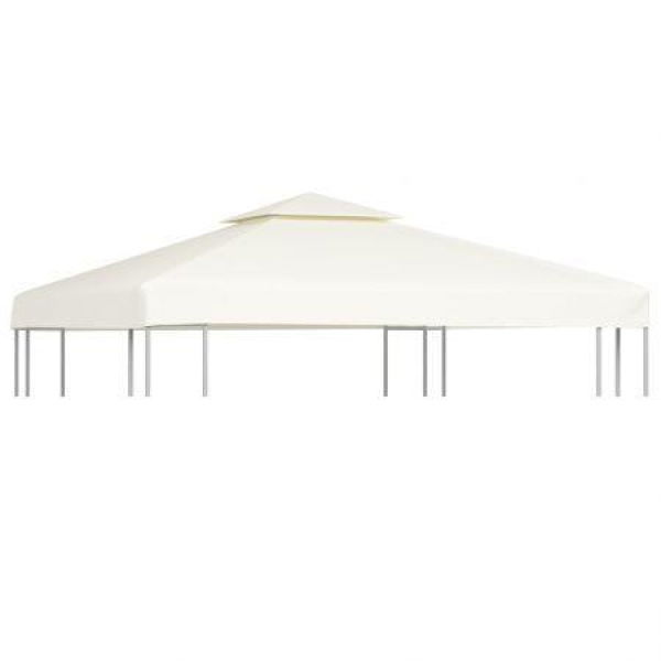 Waterproof Gazebo Cover Canopy 310 G/m Cream White 3 X 3 M.