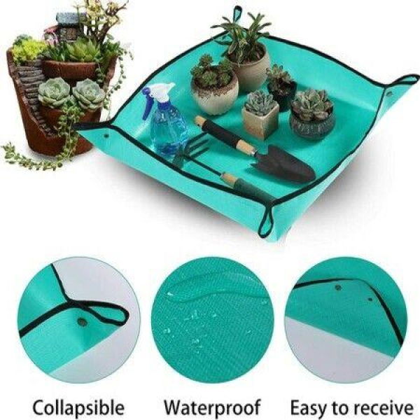 Waterproof PE Plant Transplant Mat Succulent Indoor Transplant Mat Portable Gardening Mat (100 X 100 Cm)