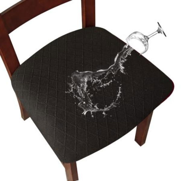 Waterproof Seat Covers For Dining Room Chairs. Covers Dining Chair Cover Kitchen Chair Covers (black 2 Pcs).