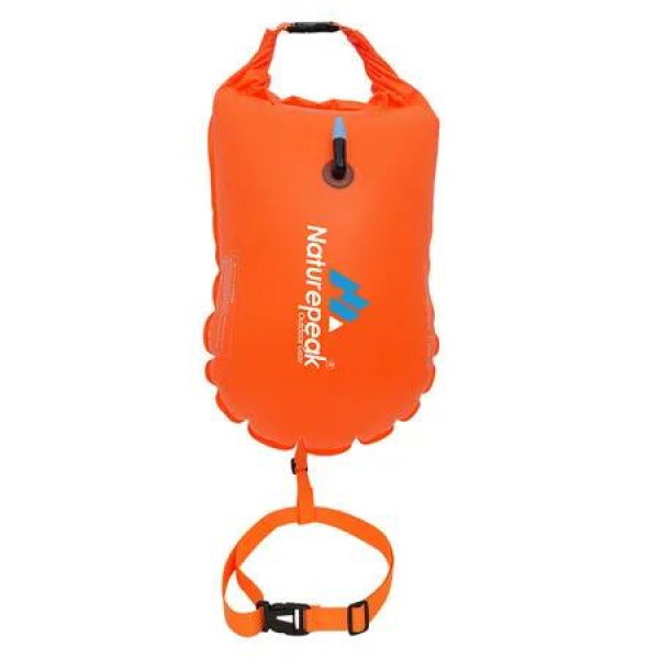 Wave Swim Buoy Open Water Triathlete Float Visible Light Safe Workout Training Racing Nylon TPU Waterproof High Visibility