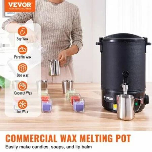 Wax Melter for Candle Making 6.5Liter Electric Pot Commercial or Home Use