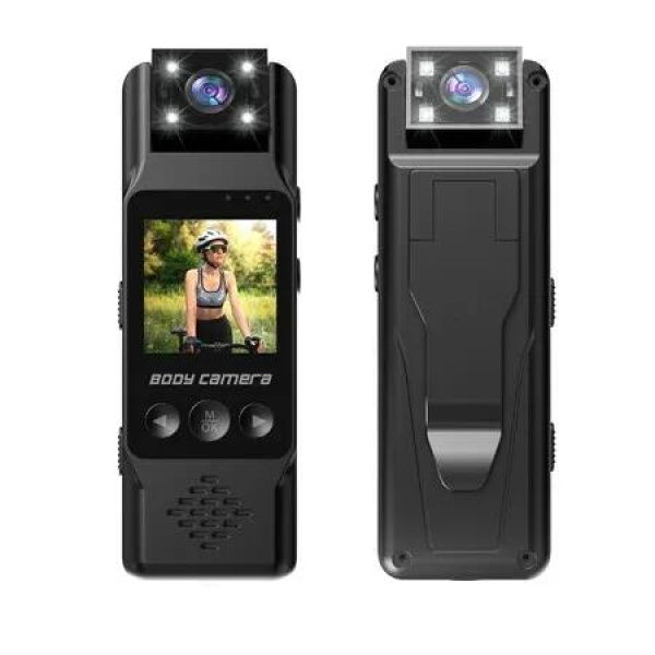 Wearable Mini Body Camera Video Camera, Motion Detection Night Auxiliary Lights for Sports Personal Security Police Law Enforcement