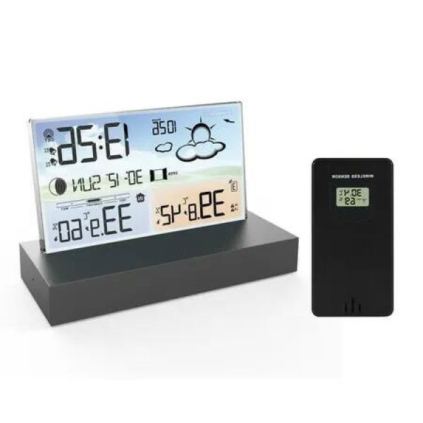 Weather Forecast Digital Weather Station with Indoor/Outdoor Temperature and Humidity, Weather Forecast, Alarm