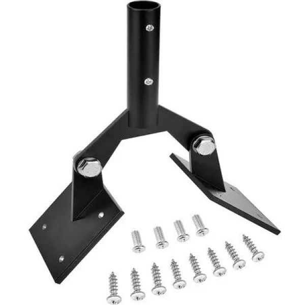 Weather Vane Roof Bracket,Patio Weather Vanes,Weather Station Mounting Pole,Adjustable Thick Wind Vane Holder with Hardware