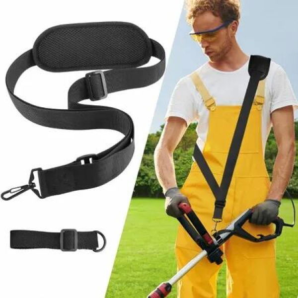 Weed Eater Strap,Trimmer Shoulder Strap Weed Wacker Harness Upgraded Metal-Clip Compatible with Most Mowers,Weeders,Leaf Blowers