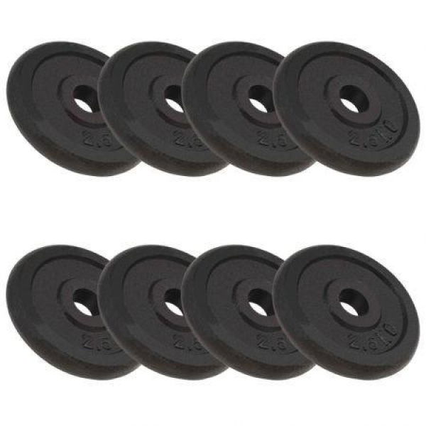 Weight Plates 8 Pcs 20 Kg Cast Iron