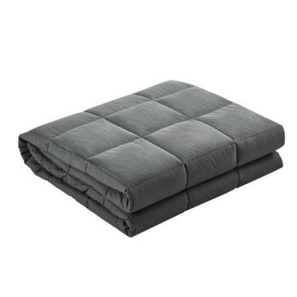 Weighted Blanket Adult 7KG Heavy Gravity Blankets Microfibre Cover Glass Beads Calming Sleep Anxiety Relief Grey