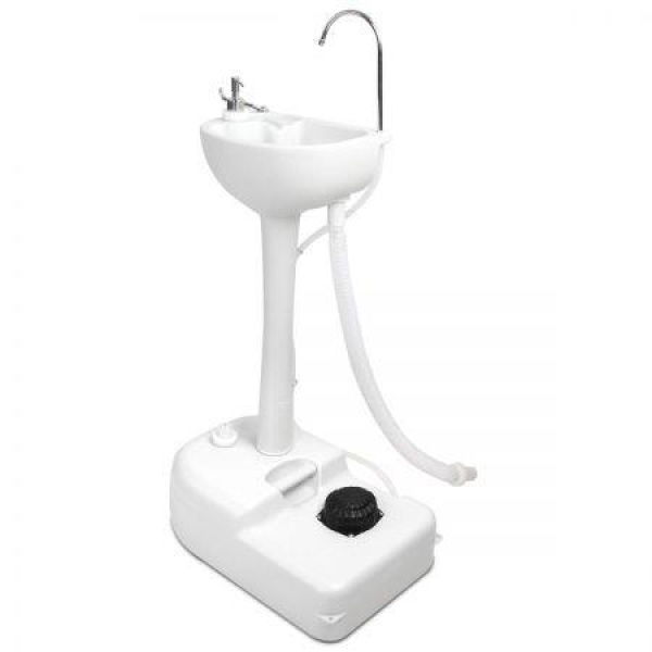 Weisshorn Camping Basin Portable Hand Wash Sink Stand 19L Capacity