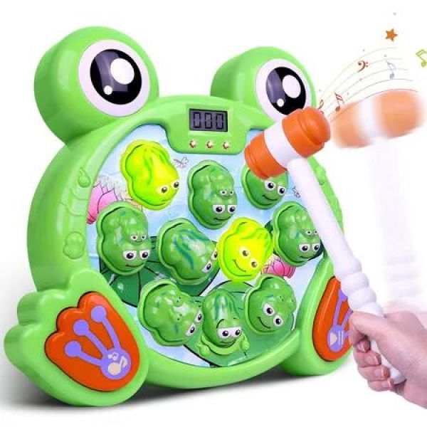 Whack A Frog Game Interactive Toddler Early Development Learning Pounding Toy Kids Educational Fun Birthday Gifts
