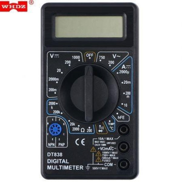 WHDZ DT838 LCD Digital Multimeter AC DC Tester Voltmeter