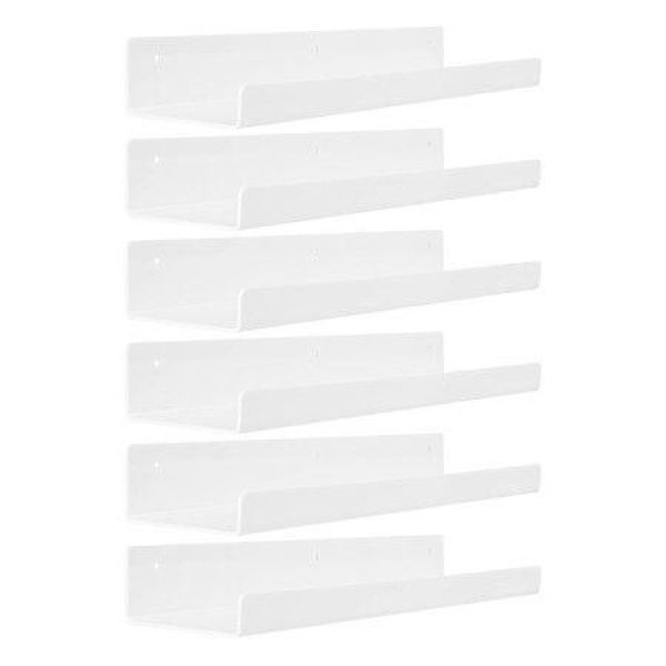 White Acrylic Shelves for Storage,15